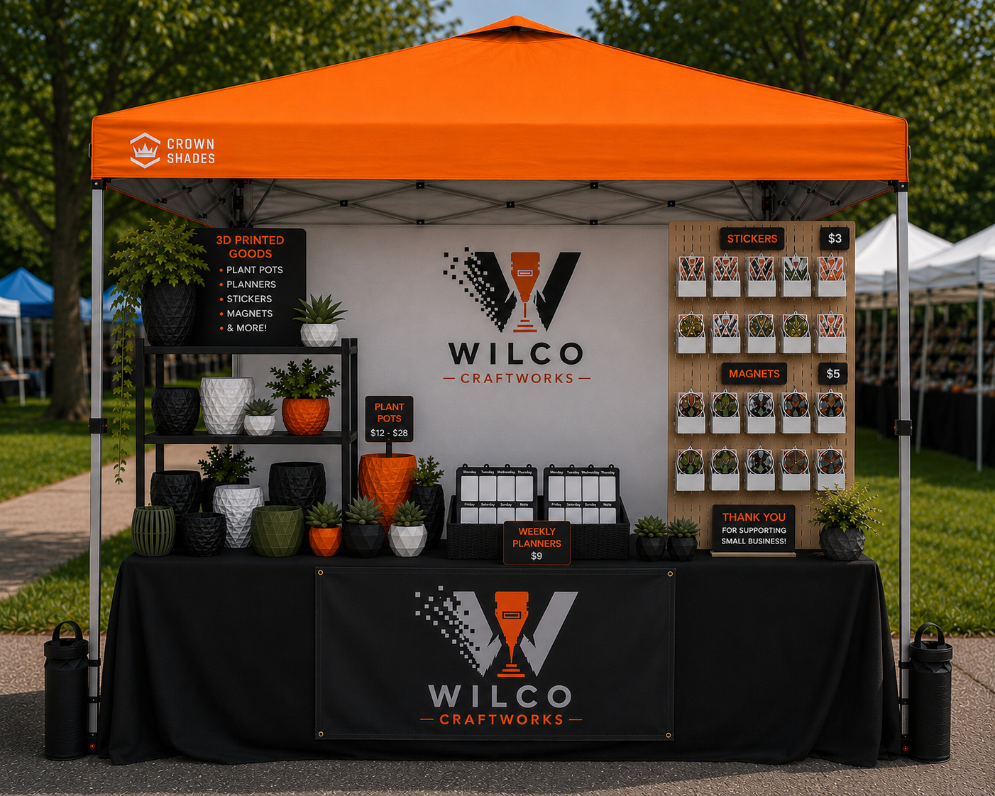 Wilco Craftworks shop and product setup